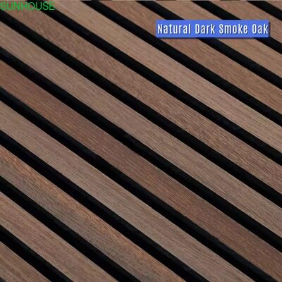 Sunhouse Modern Design Akupanel Wooden Slat Acoustic Panels Soundproof Diffusion Wall Panel for Living Room