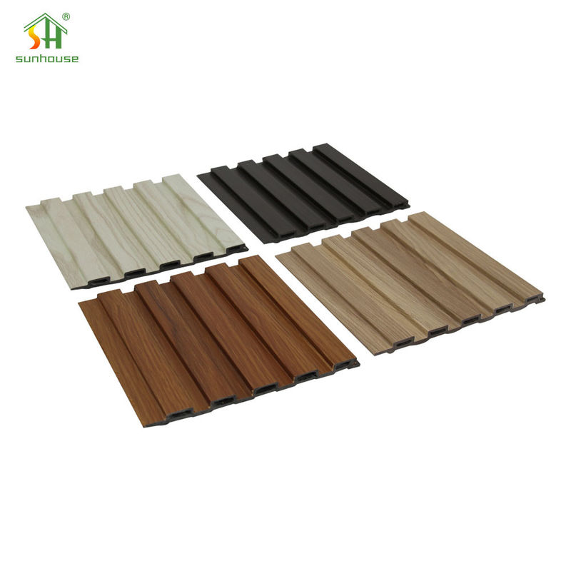 3000mm WPC Wall Panel / Facade Wall Panel Waterproof For Outdoor Exterior Decorative
