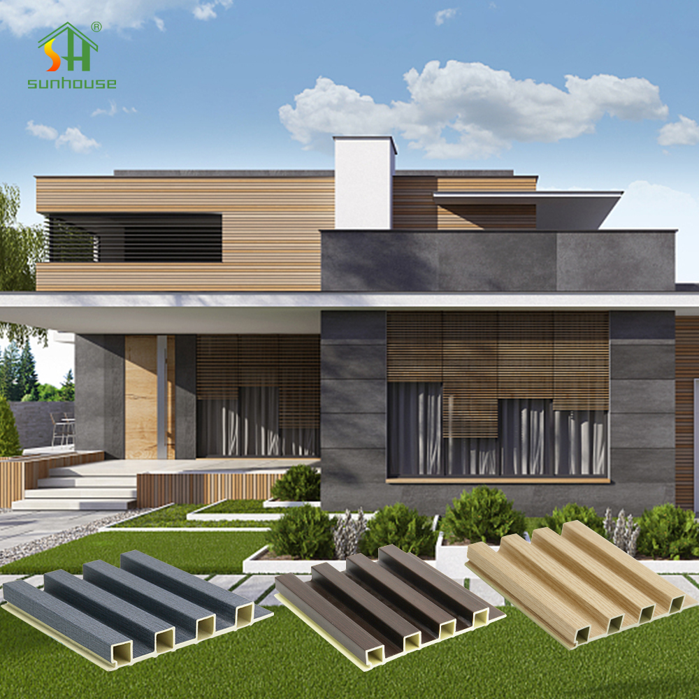 Eco-Friendly Durable WPC Wallboard Anti-Fading WPC Interior Wall Panel for Outdoor Garden Decoration