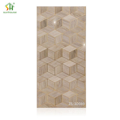 पर्यावरण के अनुकूल 4x8ft संगमरमर ऐक्रेलिक दीवार पैनल 8mm/10mm मोटी